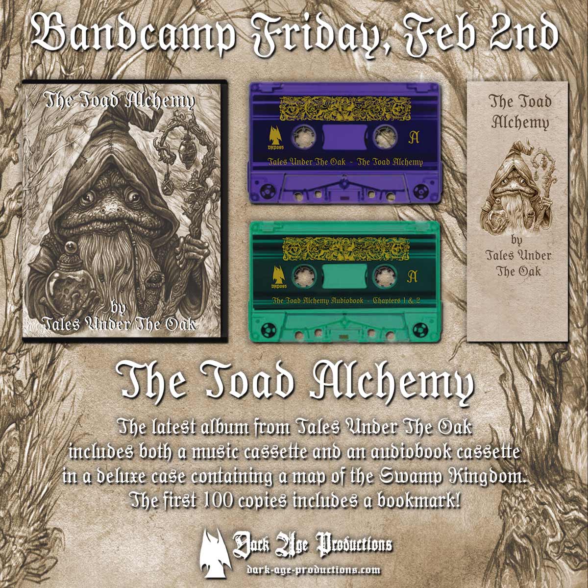 Tales Under The Oak - The Toad Alchemy dungeon synth dark age productions